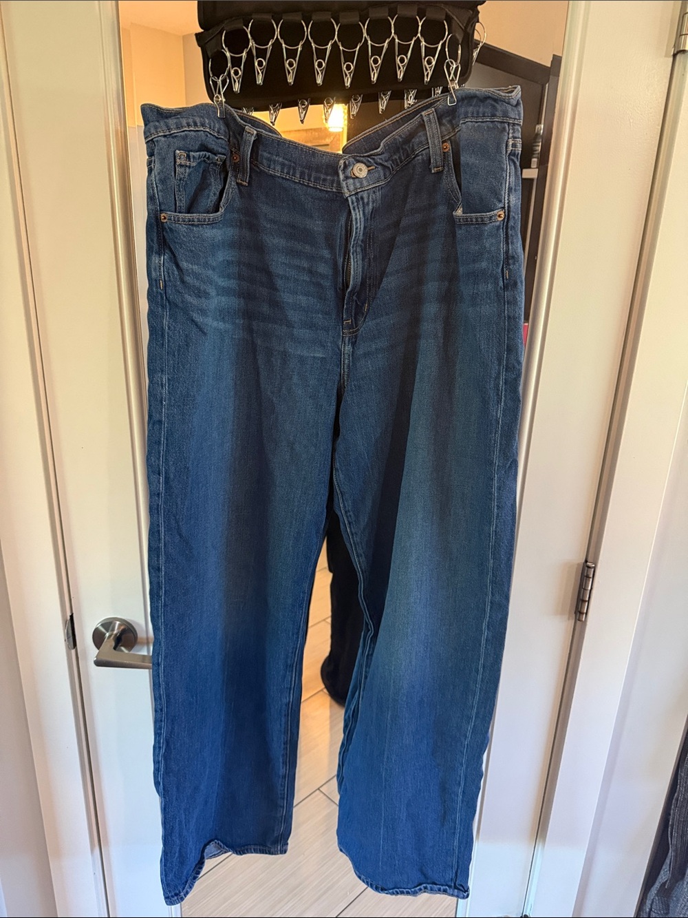 Women’s Blue Denim Jeans - Low rise loose